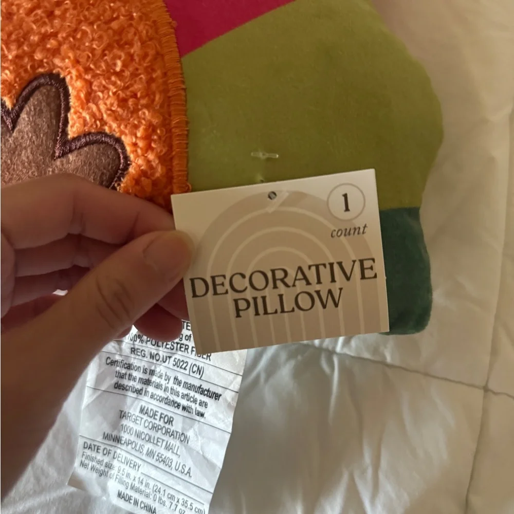 Turkey Decorative Pillow – New With Tags – Fall / Thanksgiving Decor